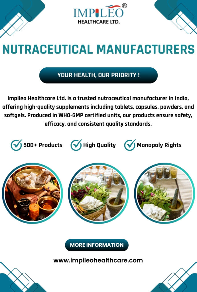 Nutraceutical Manufacturers in India