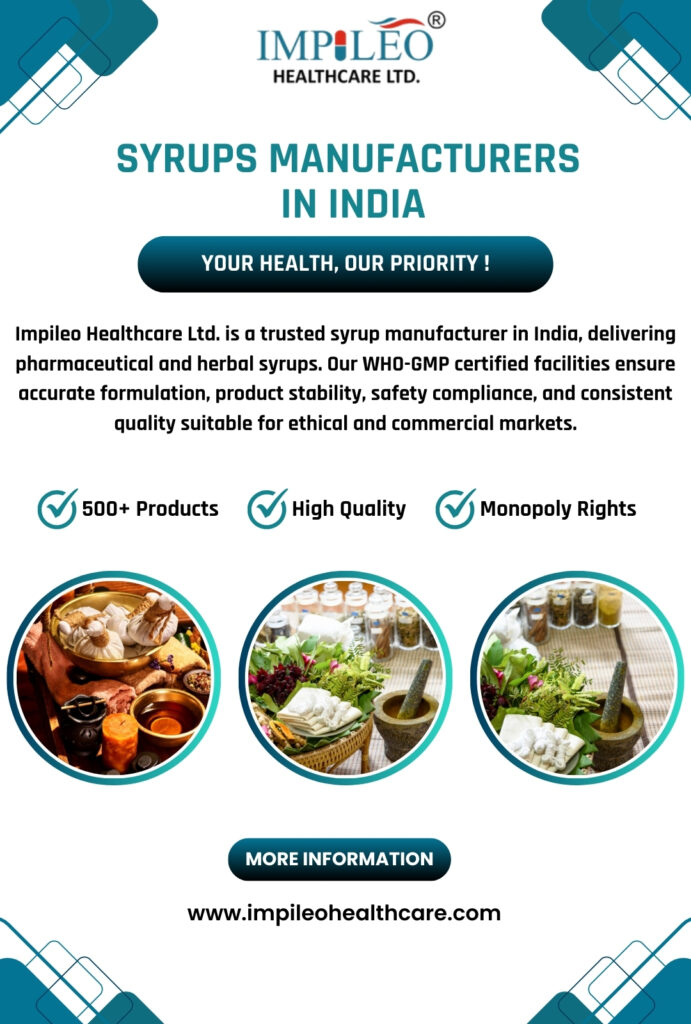 Syrups Manufacturers in India