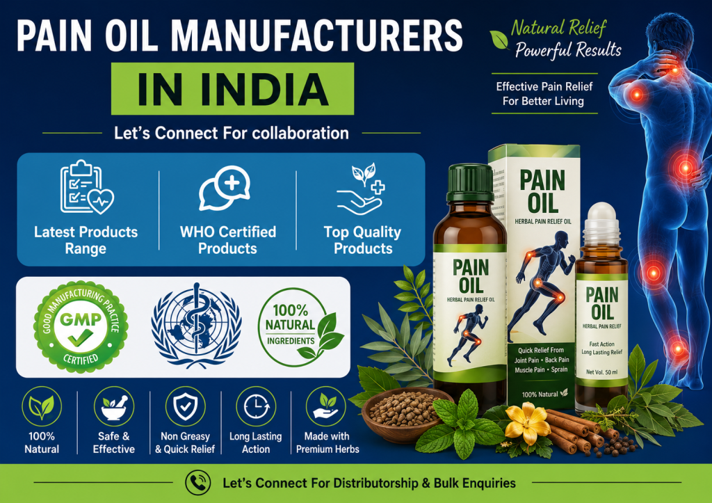 Pain Oil Manufacturers in India